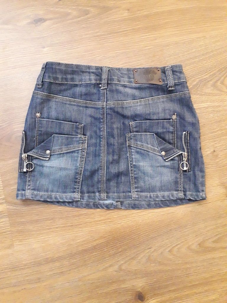 Spódnica spódniczka jeans mini xs 34