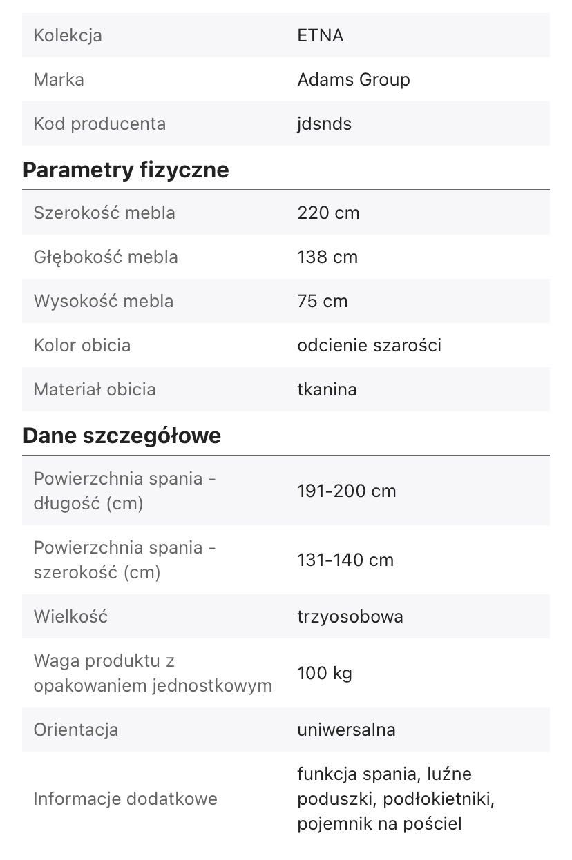 Sprzedam nowy naroznik