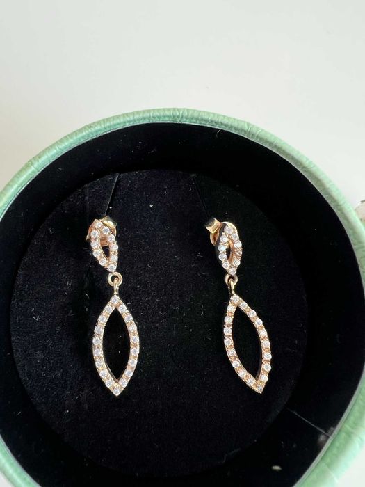 Wiszące kolczyki z cyrkoniami Jubitom