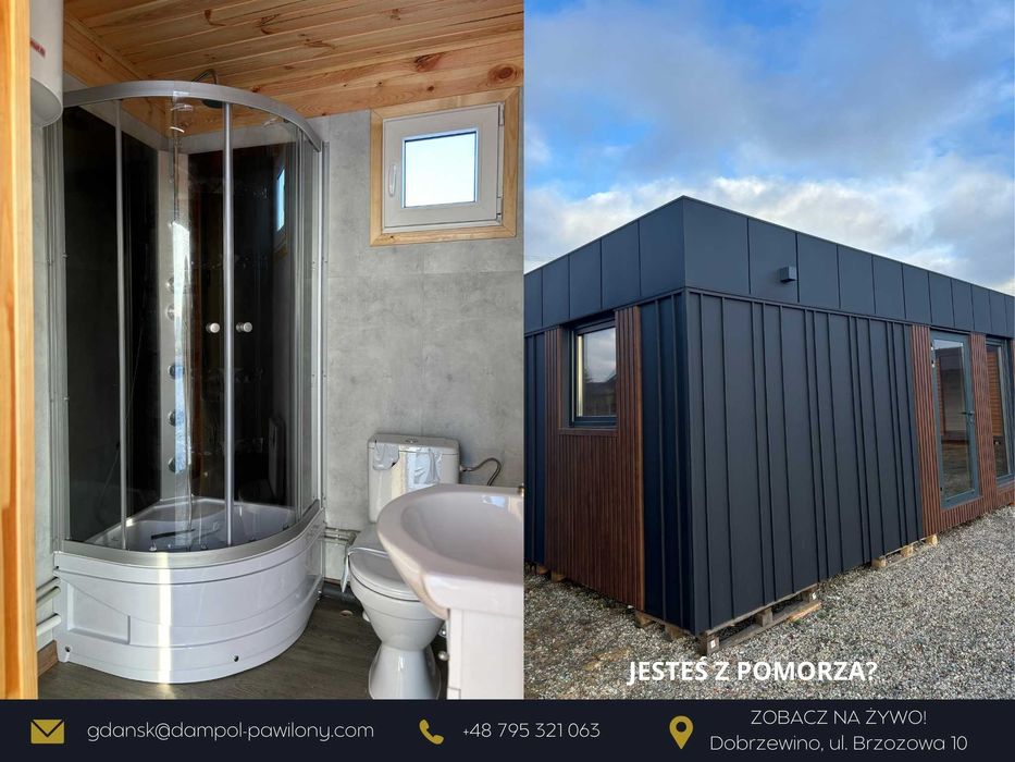 Domek 30m2 bez pozwolenia / modułowy, całoroczny, letniskowy