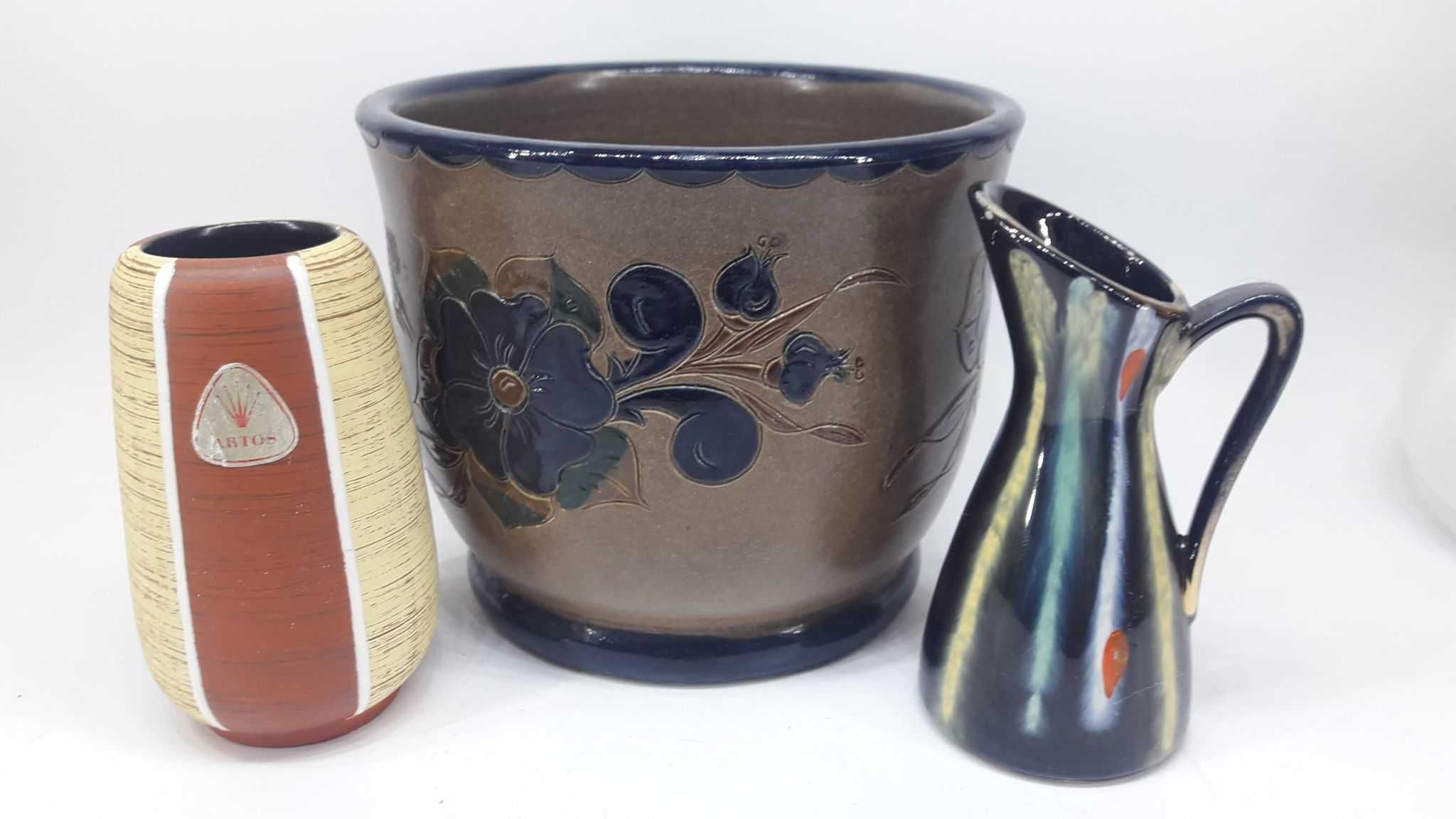 Stara ceramika wazony osłonka Jasba, Eckardt & Engler Design Vintage