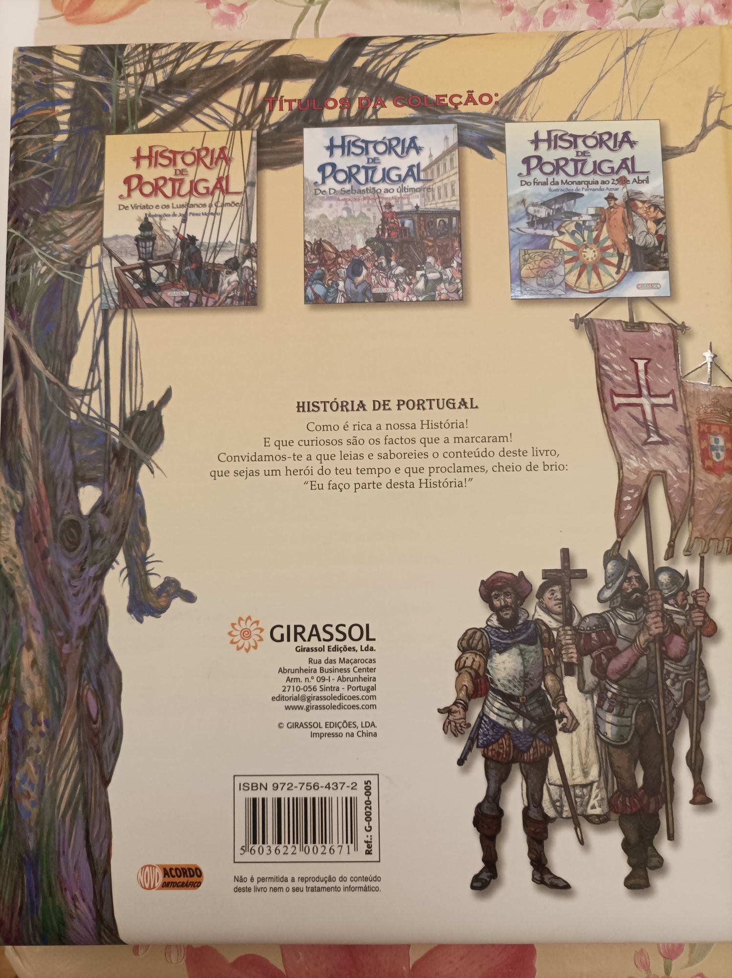 Livro ' História de Portugal , de Viriato e os Lusíadas a Camões '