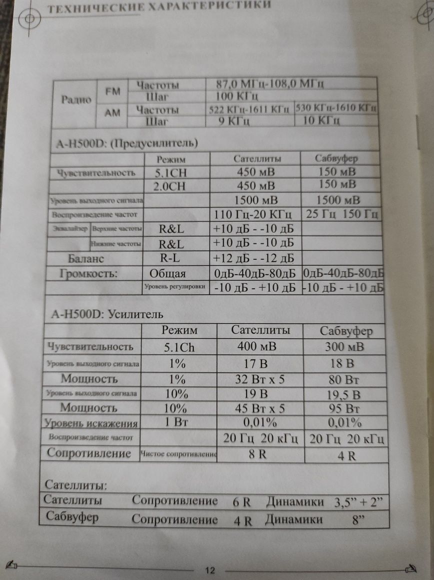 Акустическая система 5.1 Microlab A-H500D