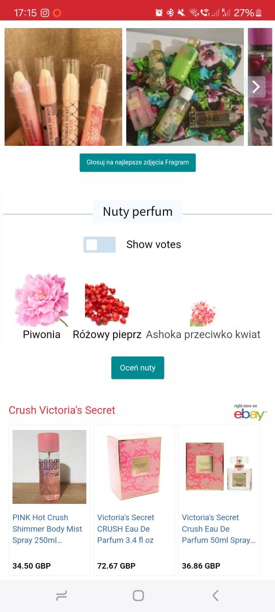 Perfumy Victoria's Secret Crush