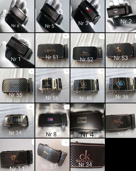 Paski do spodni Męskie i Damskie pasek plus klamra