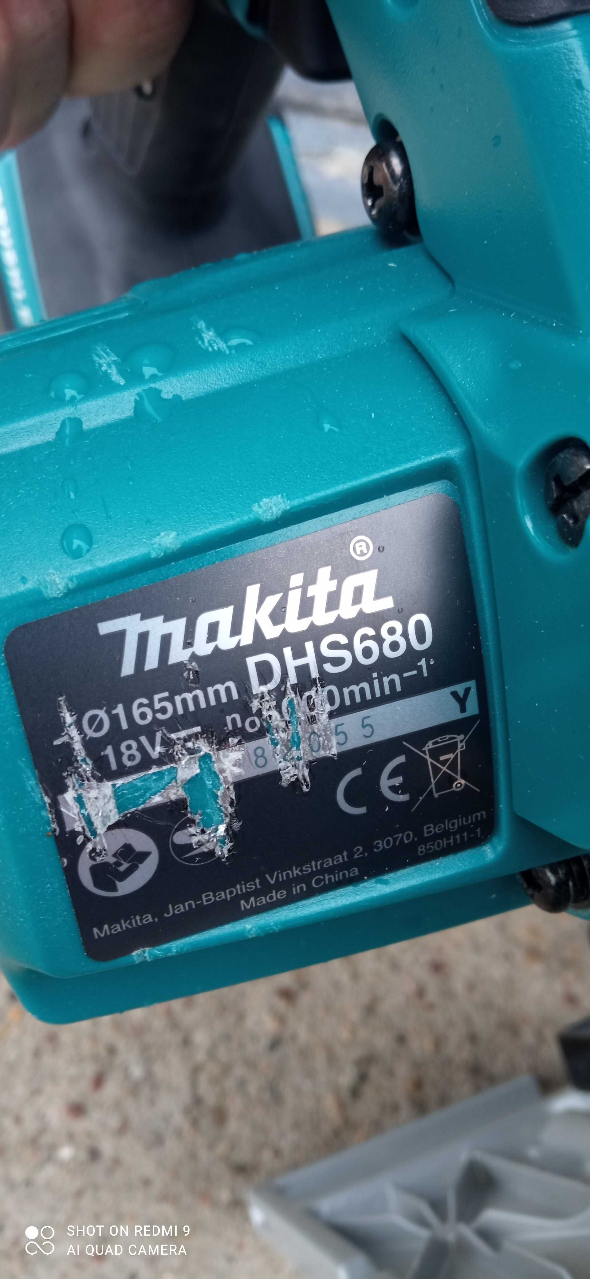 MAKITA 165mm 5Ah DHS680 Piła Pilarka tarczowa