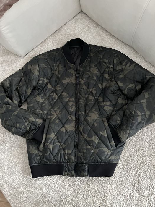 przejeciowa męska kurtka dwustronna moro czarna diverse XL bomberka