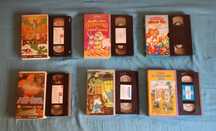 ---» 6 Cassetes VHS Filmes de Animação «---