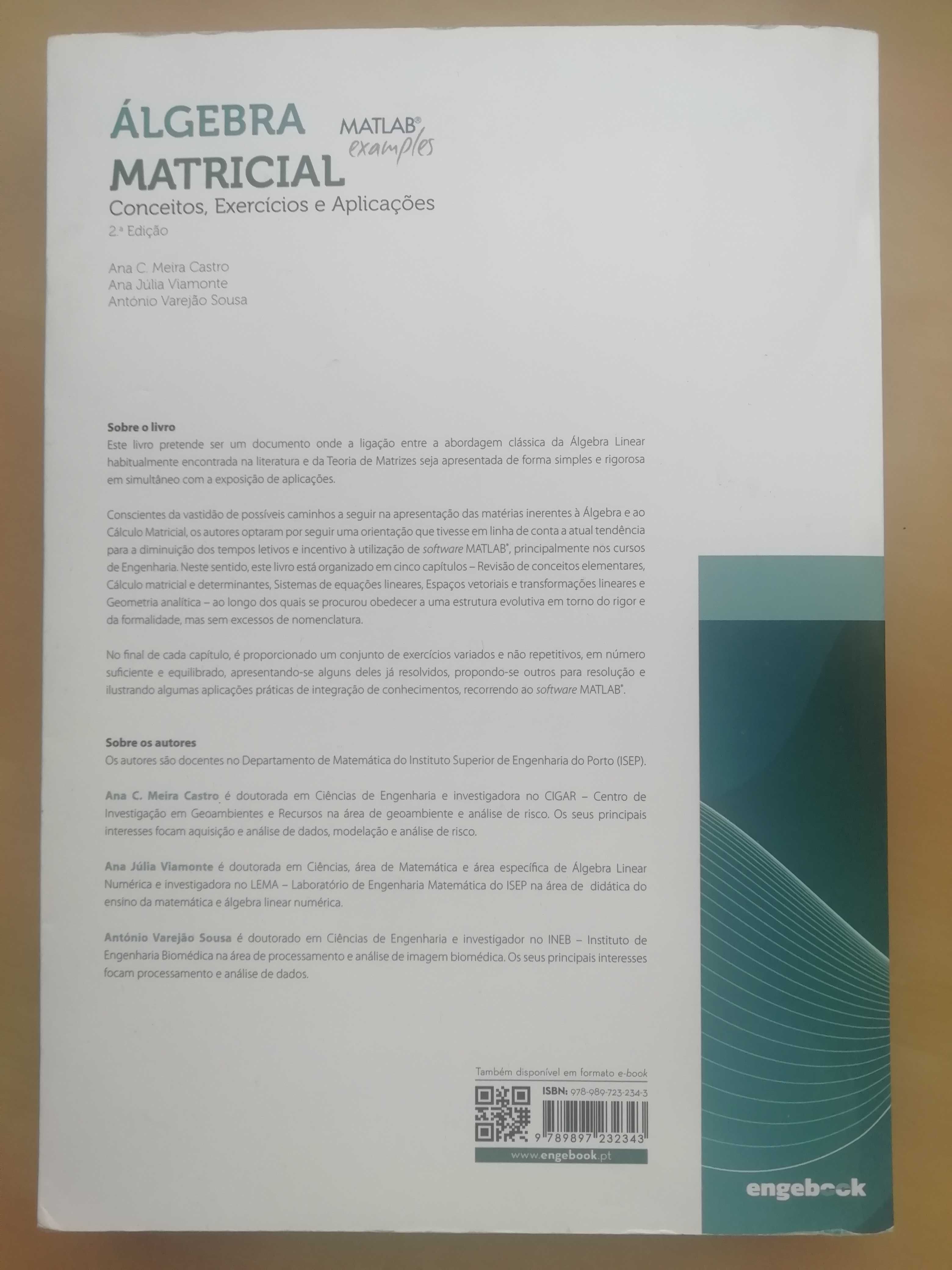 Livro de Álgebra Matricial como novo