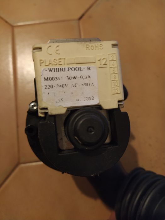 Bomba de água maquina de lavar Whirlpool