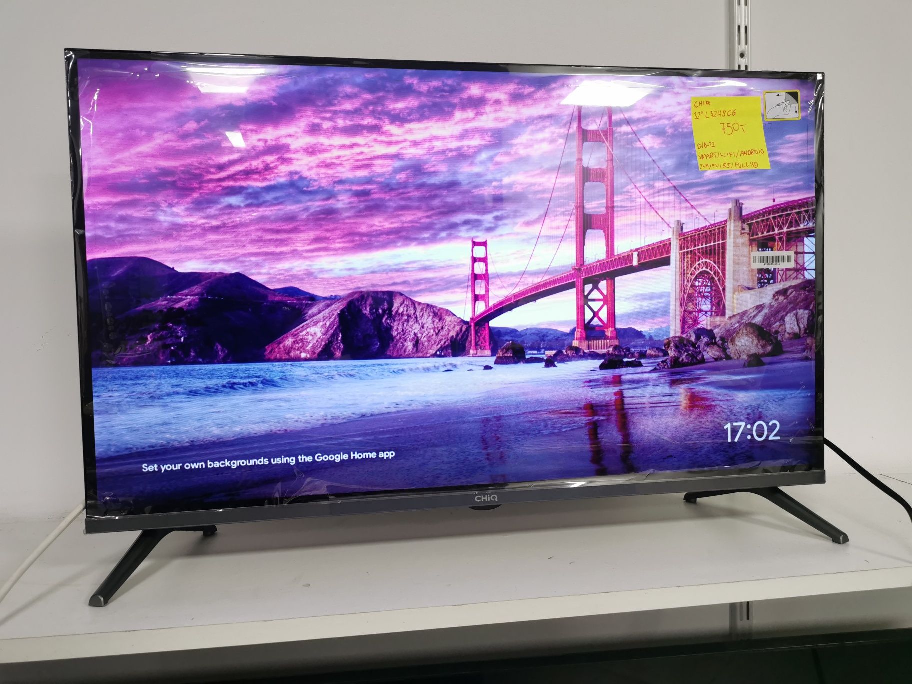 Nowy CHIQ 32 cale GoogleTV DVB-T2 Smart WiFi L32H7G GW24M telewizor