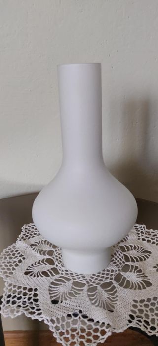 Biały klosz/cylinder do lampy naftowej/elektrycznej