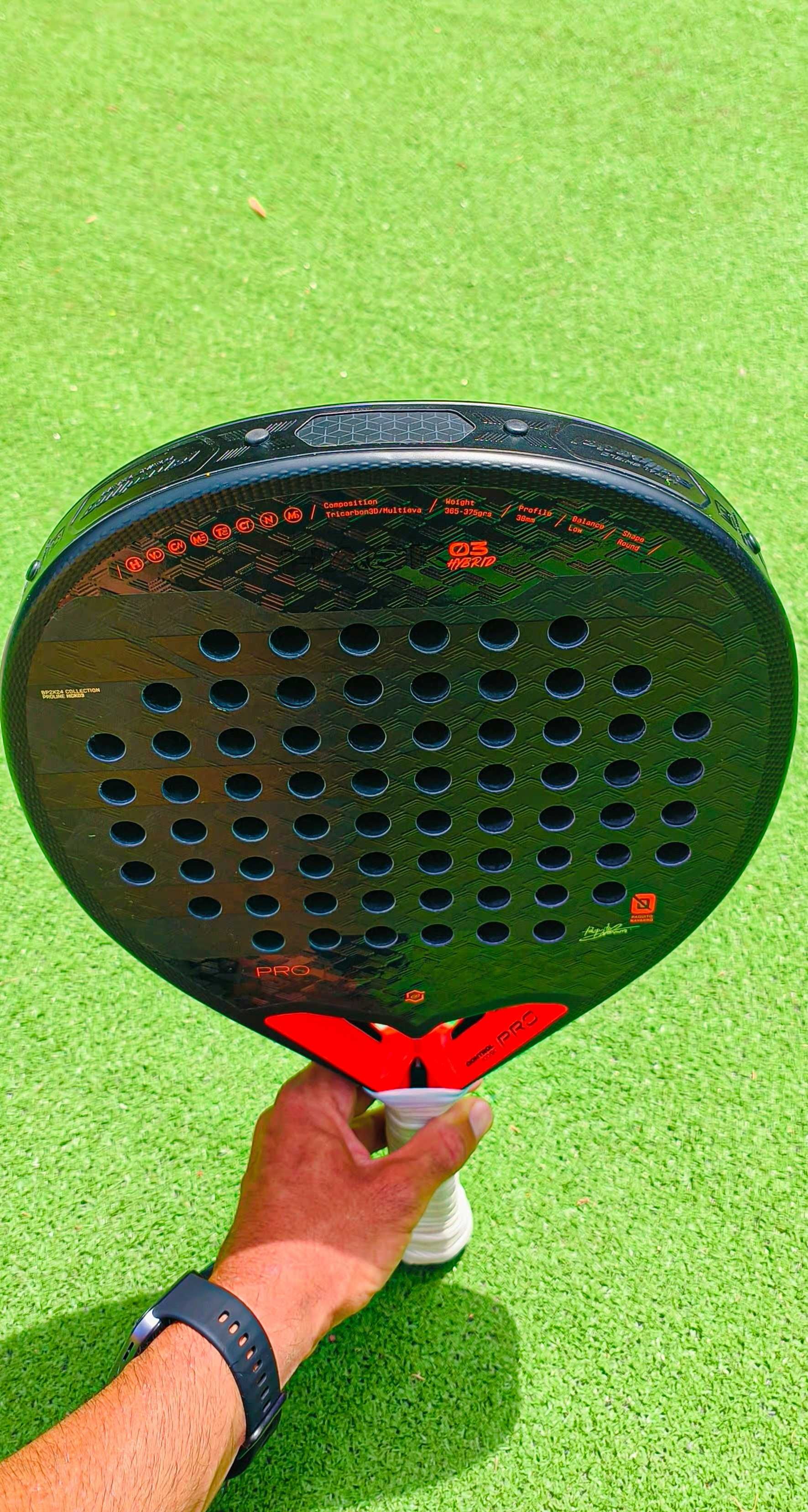Raquete Padel Bullpadel Hack 03 hybrid '24 Paquito Navarro