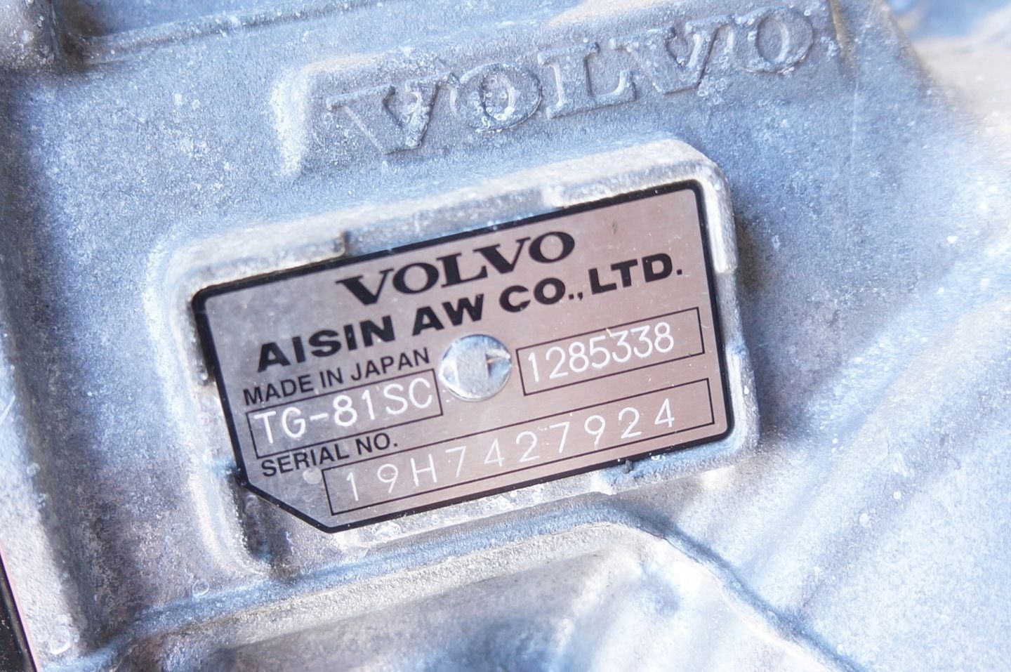 SKRZYNIA BIEGÓW VOLVO XC40 2.0D TG-81SC P1285338