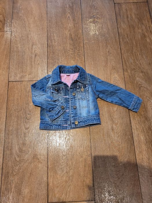 Katanka, kurtka wiosenna dla dziewczynki jeansowa TU, roz. 86/92