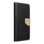 Kabura FANCY Book do IPHONE 15 Plus czarno złoty