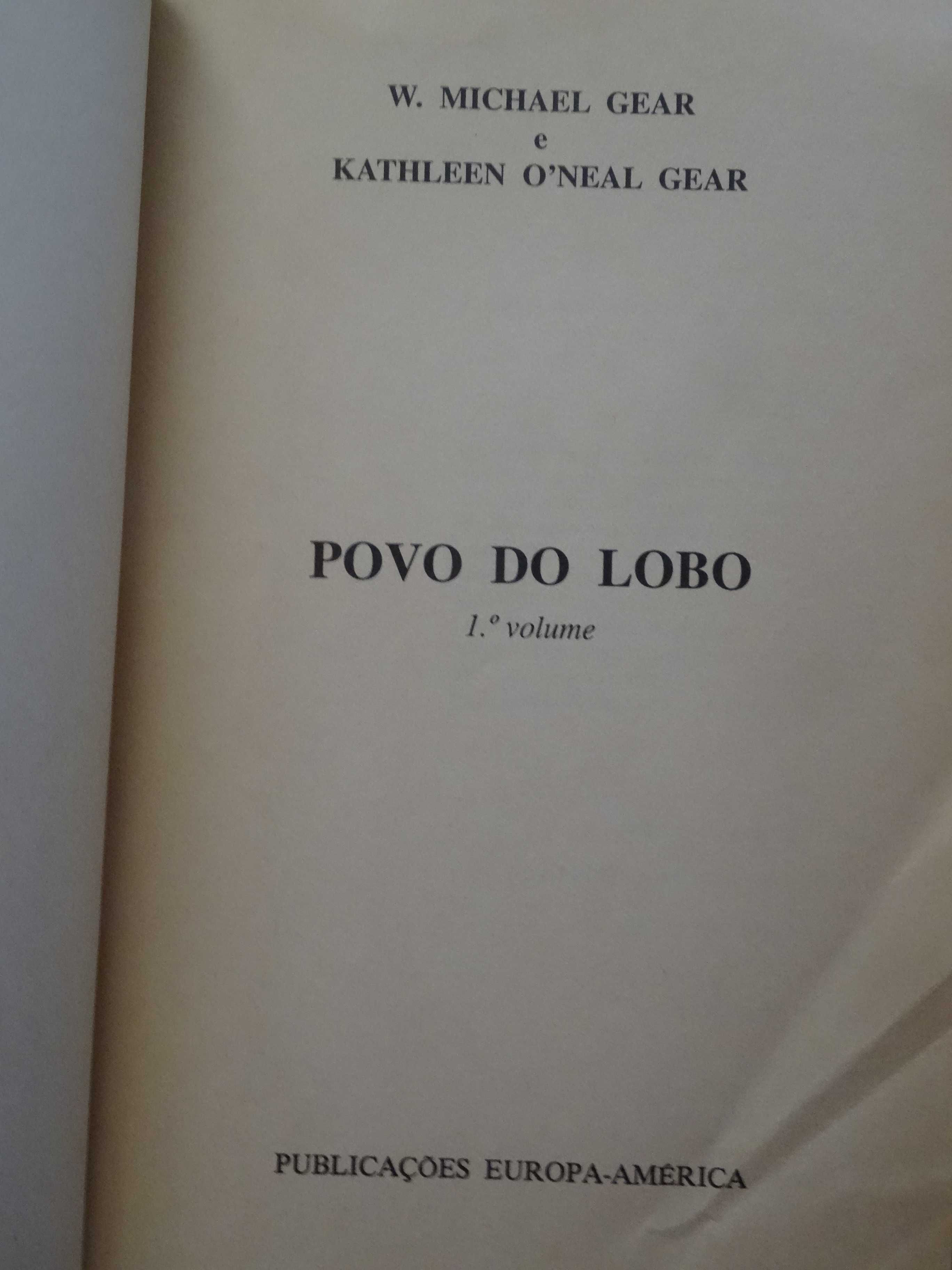 Povo do Lobo de W. Michael Gear e Kathleen O' Neal Gear - 2 Volumes