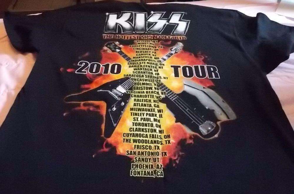 KISS коллекционная новая 100% оригинал футболка T-shirt 2010 чёрный L