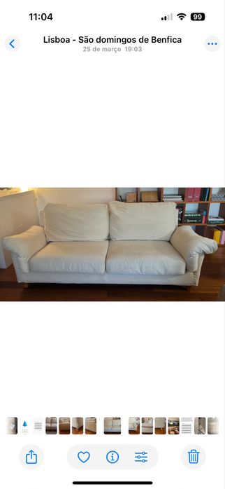 Sofá sala branco Octogono