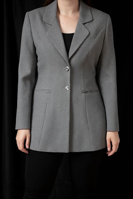 Żakiet szary klasyczny damski