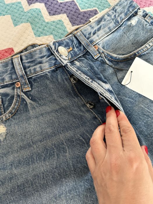 Zara джинсові шорти бермуди 38, zara бермуды джинсовые шорты М