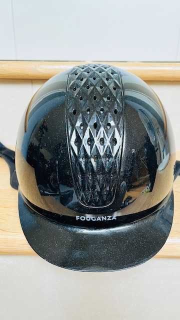 Kask jeździecki, do jazdy konnej, FOUGANZA roz. 56 (M)