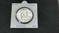 Moneta Half Dollar USA Franklin Ag. 900*, 1952r. Stan.!