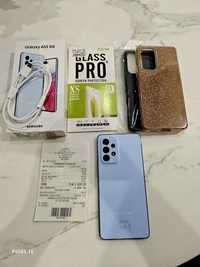Samsung Galaxy A53 5G 128GB Gwarancja, Błękitny, szkło, 2etui, pudełko