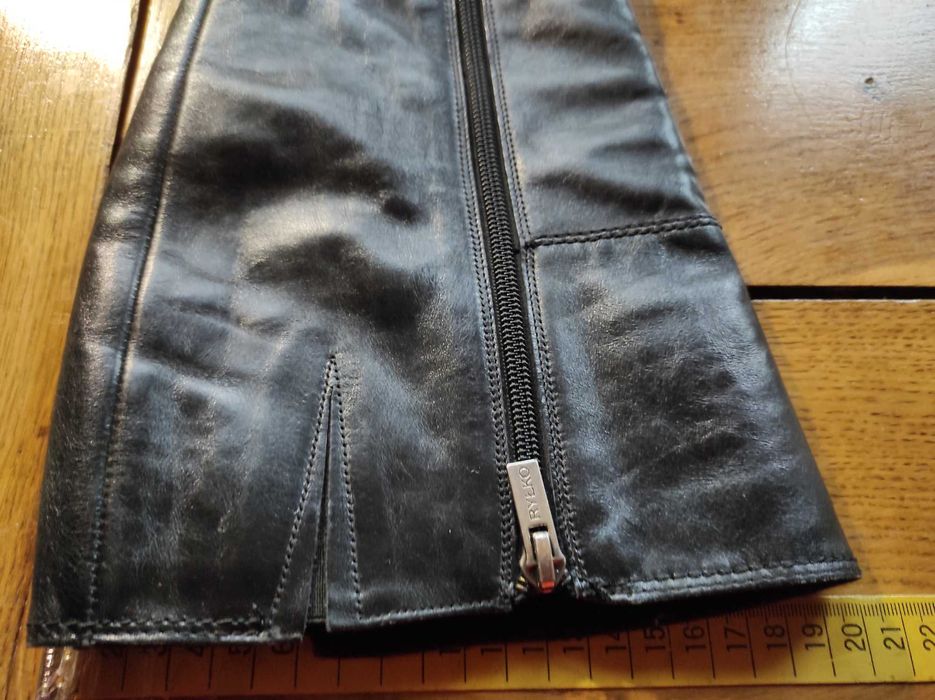 Kozaki RYŁKO , czarne oficerki, skóra rozm. 40