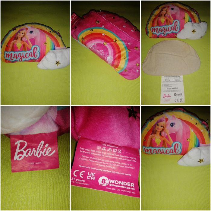 Грелка в чехле. Грелка для детей меховая коровка.Грелка Барби Mattel.