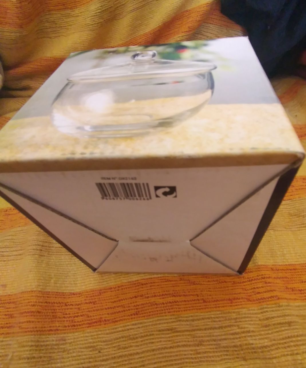 Bomboneira de vidro nova