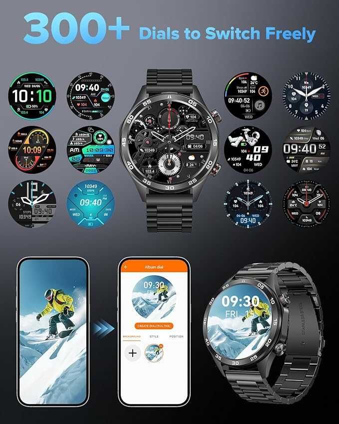 MEGALITH Inteligentne zegarki dla mężczyzn ‎Smart Watch i118