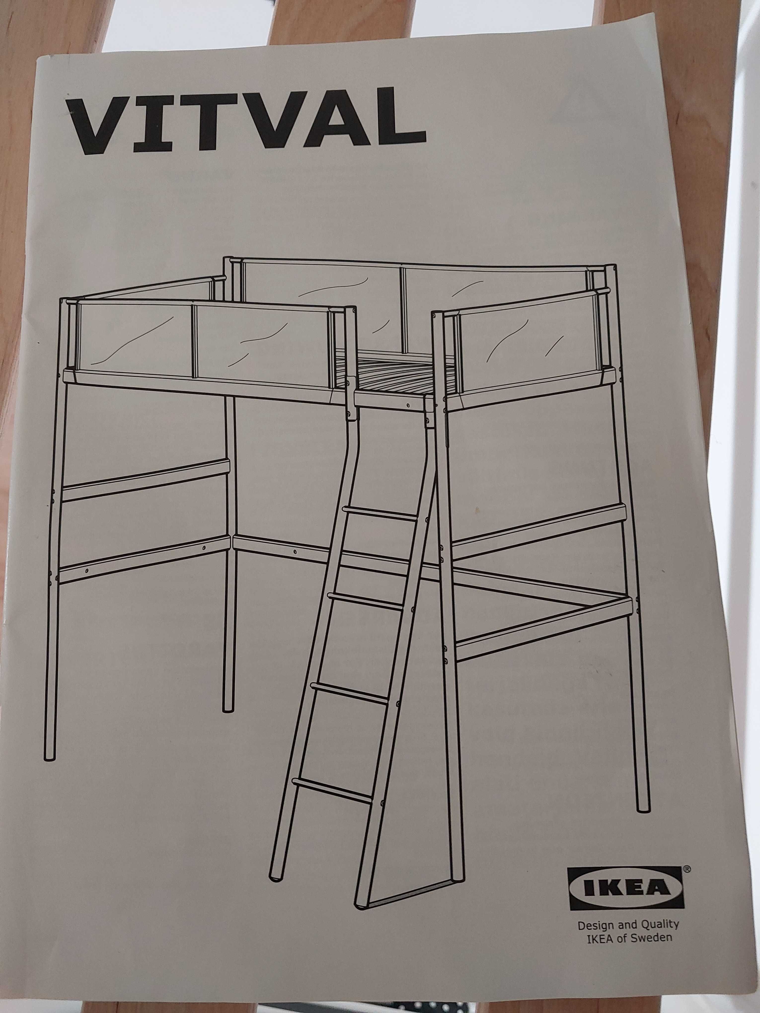 Łóżko piętrowe IKEA VITVAL