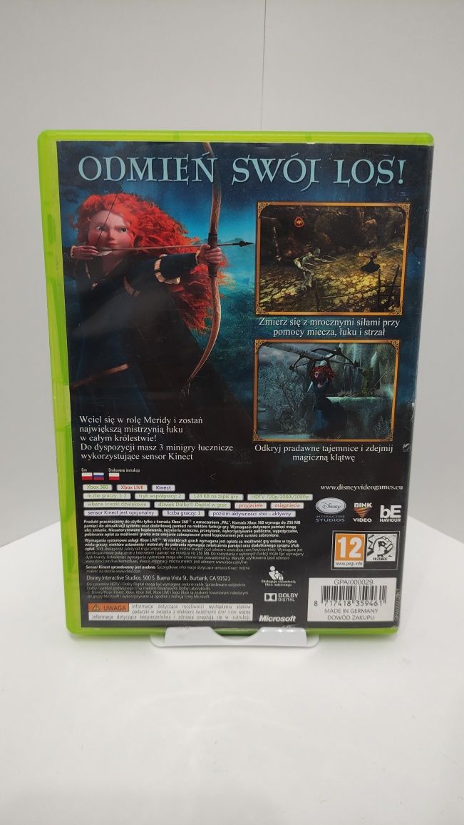 Merida Waleczna PL dubbing xbox360 Disney