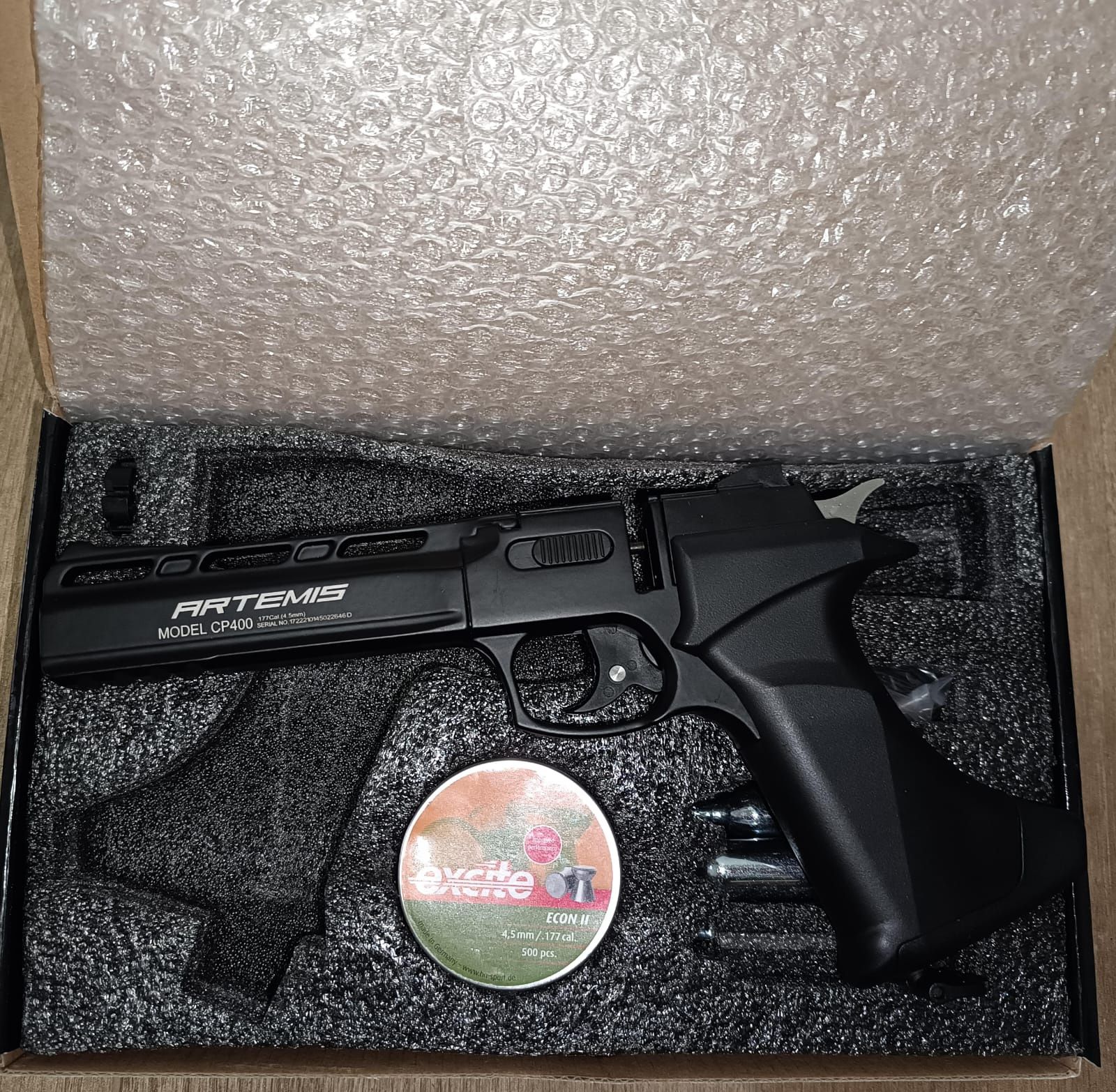 Artemis CP400 co2 Pistol Chumbo .177