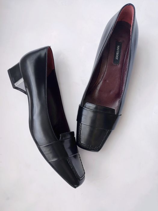 Стильные кожаные лоферы туфли NAVY BOOT, оригинал.
