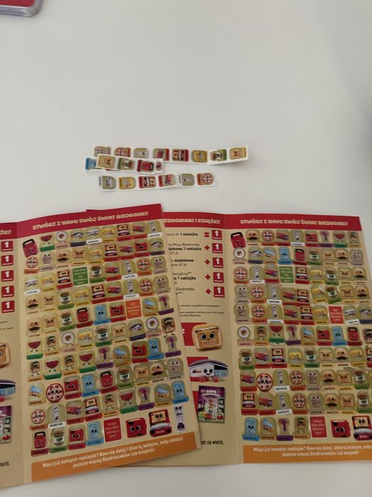 Biedroniaki komplet naklejek z biedronki, całe książeczki
