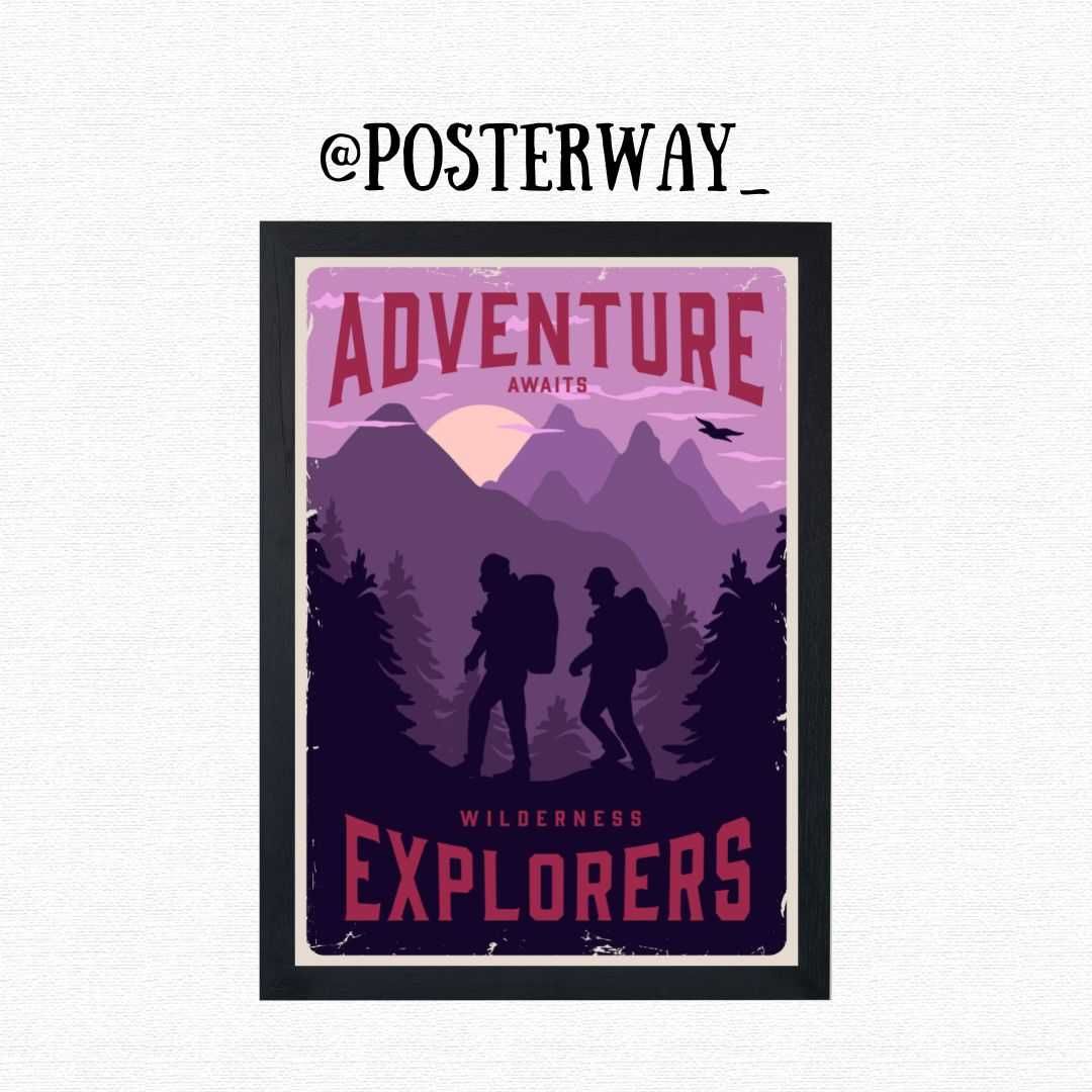 Retro Camping Poster