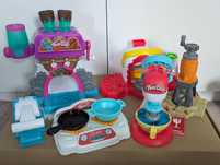 Play doh kilka kompletów (piec do pizzy, fabryka czekolady,ciasteczka)