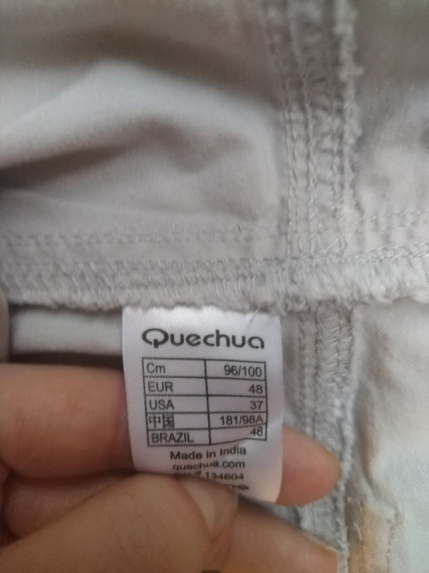 Spodnie męskie 48 L beżowe Quechua