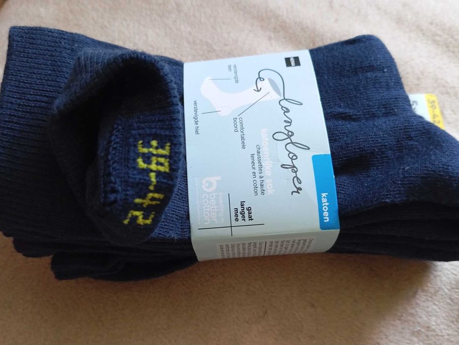 HEMA 5 Пар жіночих шкарпеток темно-синього кольору 39-42р Нидерланды
