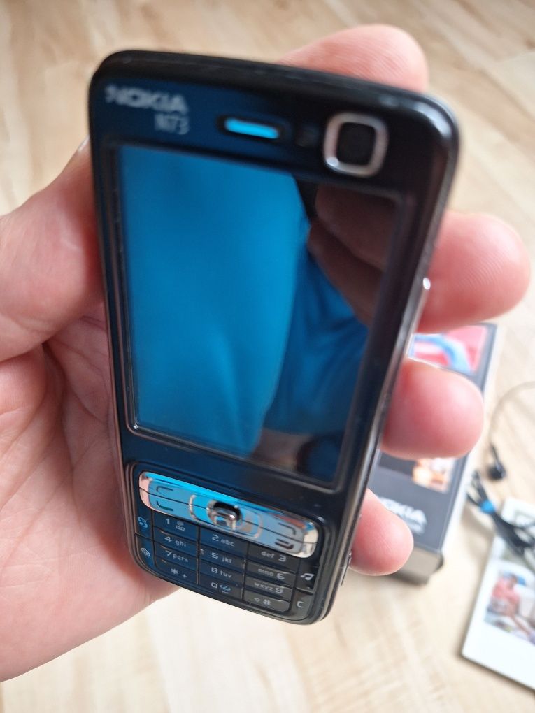 Nokia N73 czarna wersja  Pełny zestaw Kolekcja Made in Finland