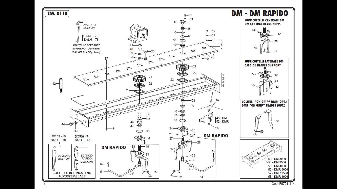 MASCHIO gaspardo DC DM katalog części