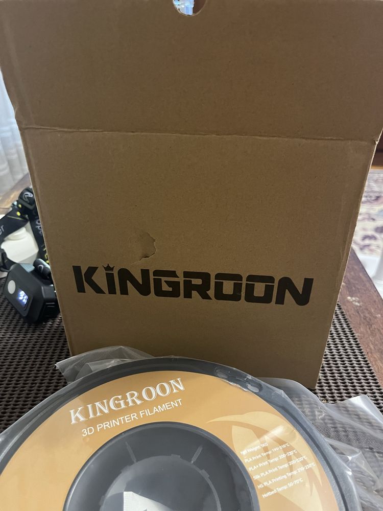 філамент Kingroon 1.75мм 1кг PLA Чорний