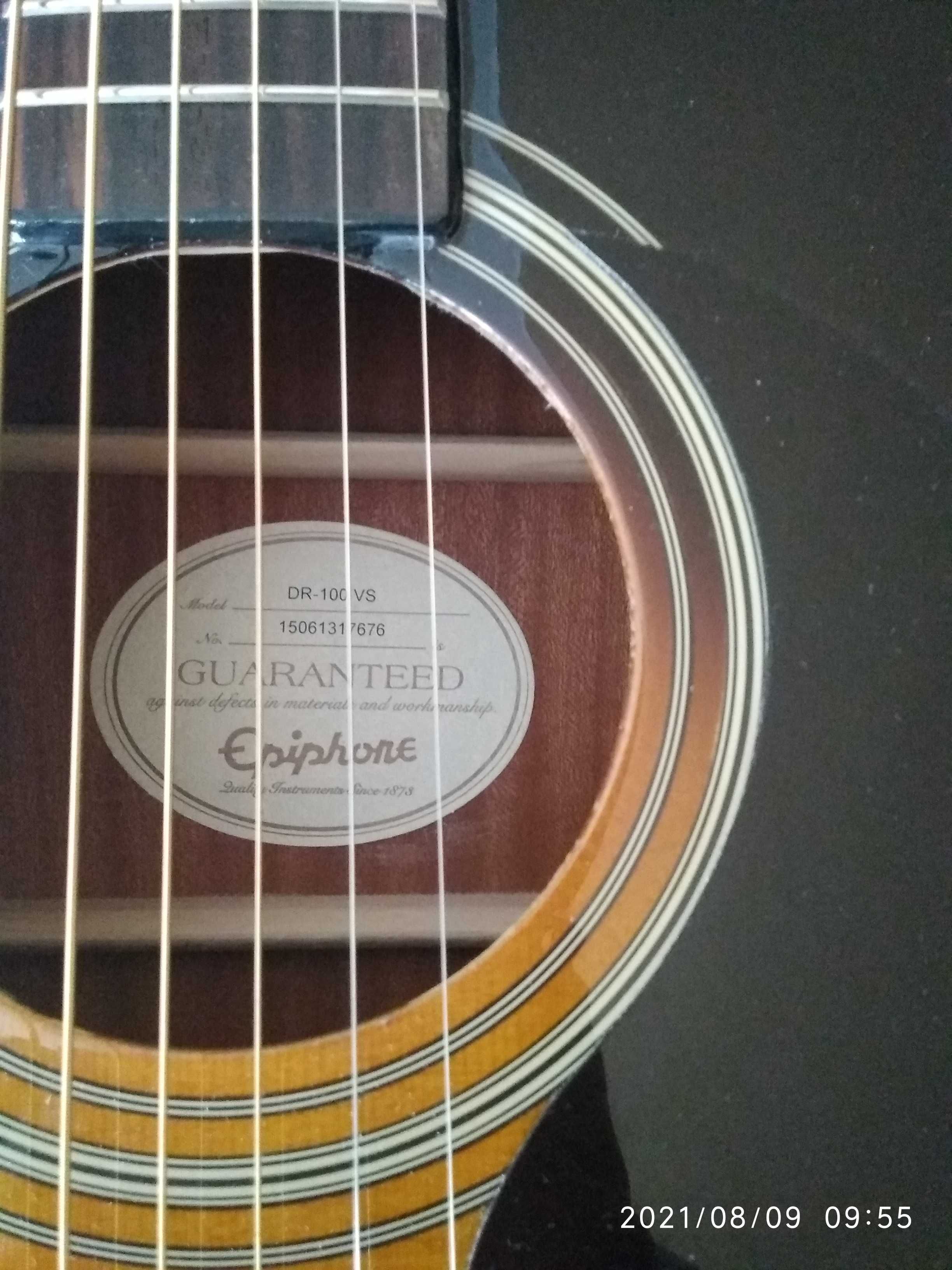 Gitara akustyczna Epiphone z akcesoriami