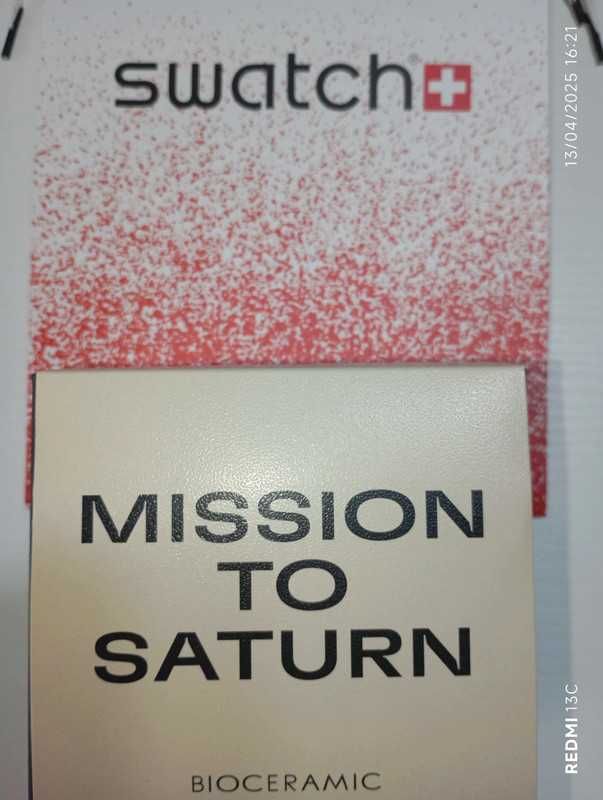 Omega x Swatch Saturn SO33T100 Inspiracja Saturna metalicznym finishu