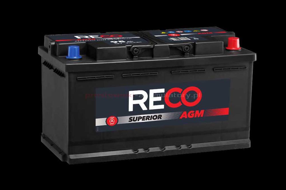 Akumulator RECO AGM 12V 95Ah 850A START-STOP Południowa 25A