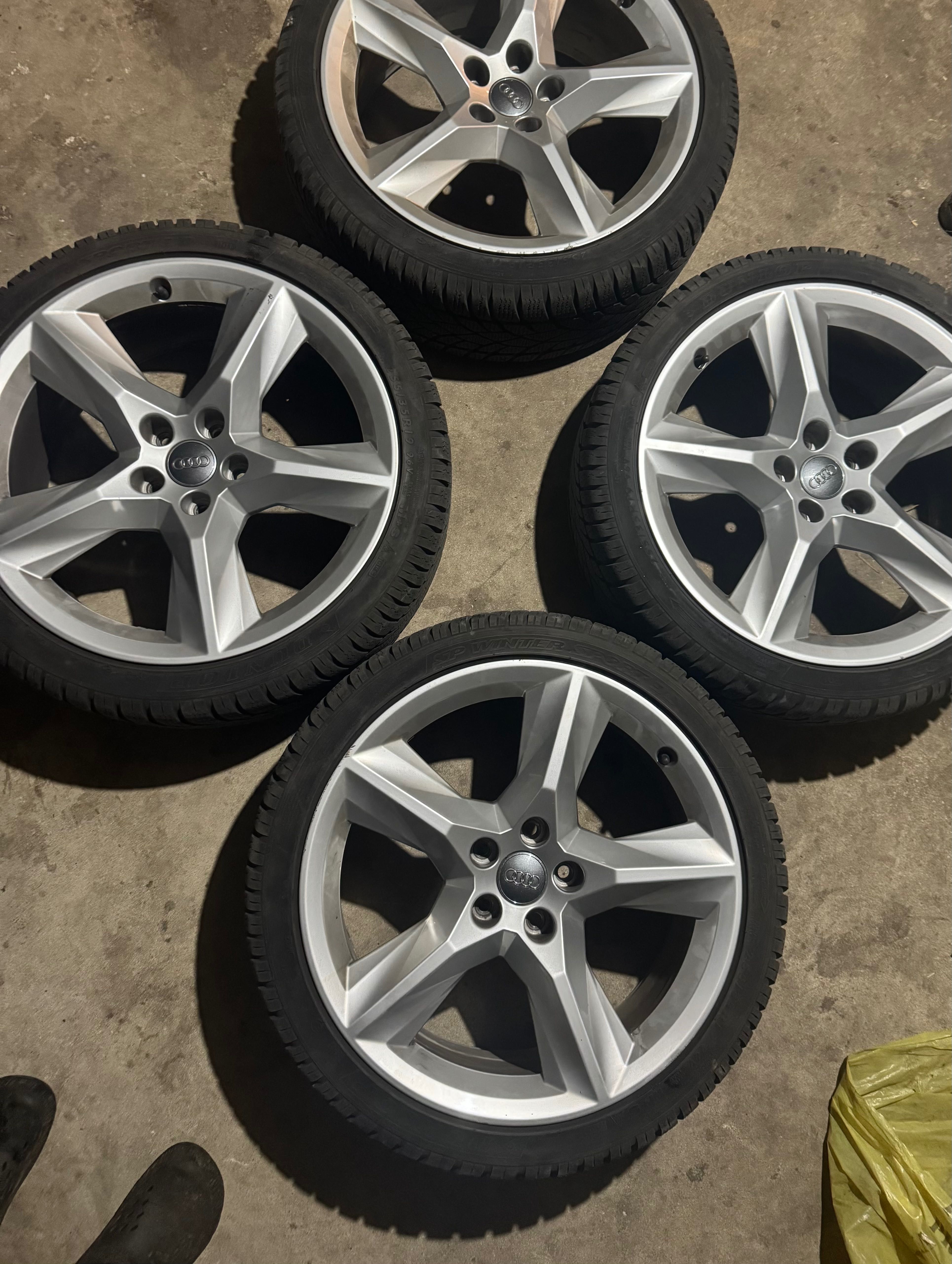 Sprzedam oryginalne koła 19 cali a5 f5 opony dunlop