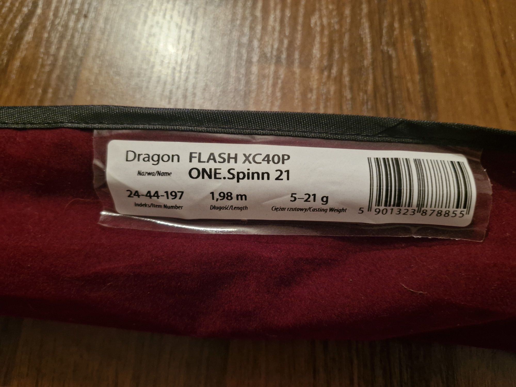 Nowa wędka spinningowa Dragon Flash XC40P  One Spinn 21
