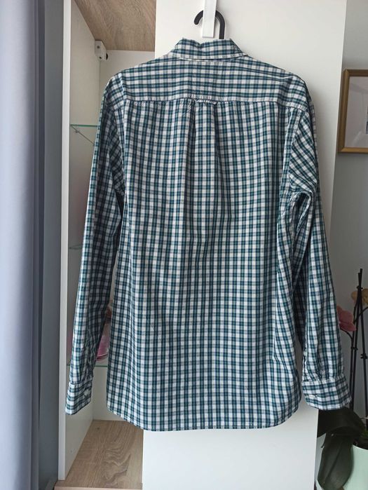 Koszula H&M w zieloną kratkę S Regular Fit
